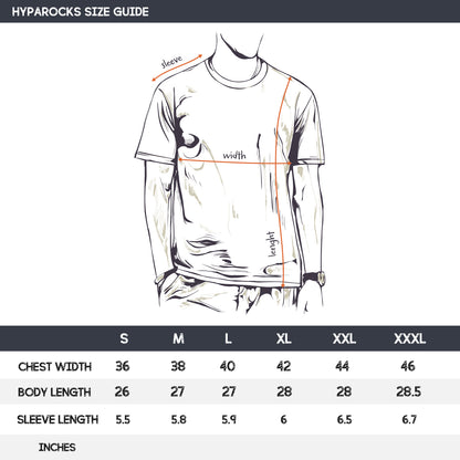 Hyparocks Round Neck Half Sleeve Regular-fit Active T-Shirt