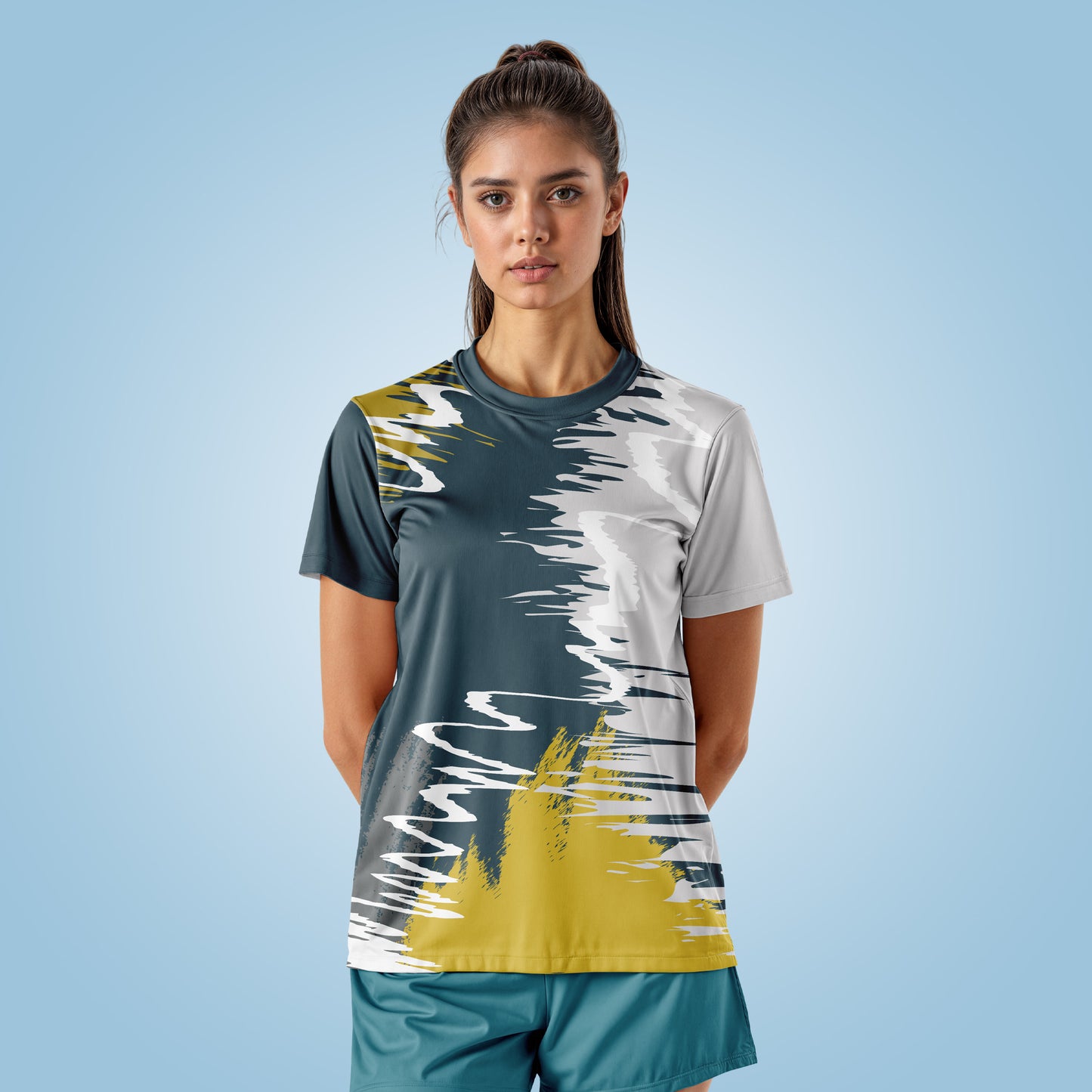 Hyparocks Multicolour Active T-Shirt for Women