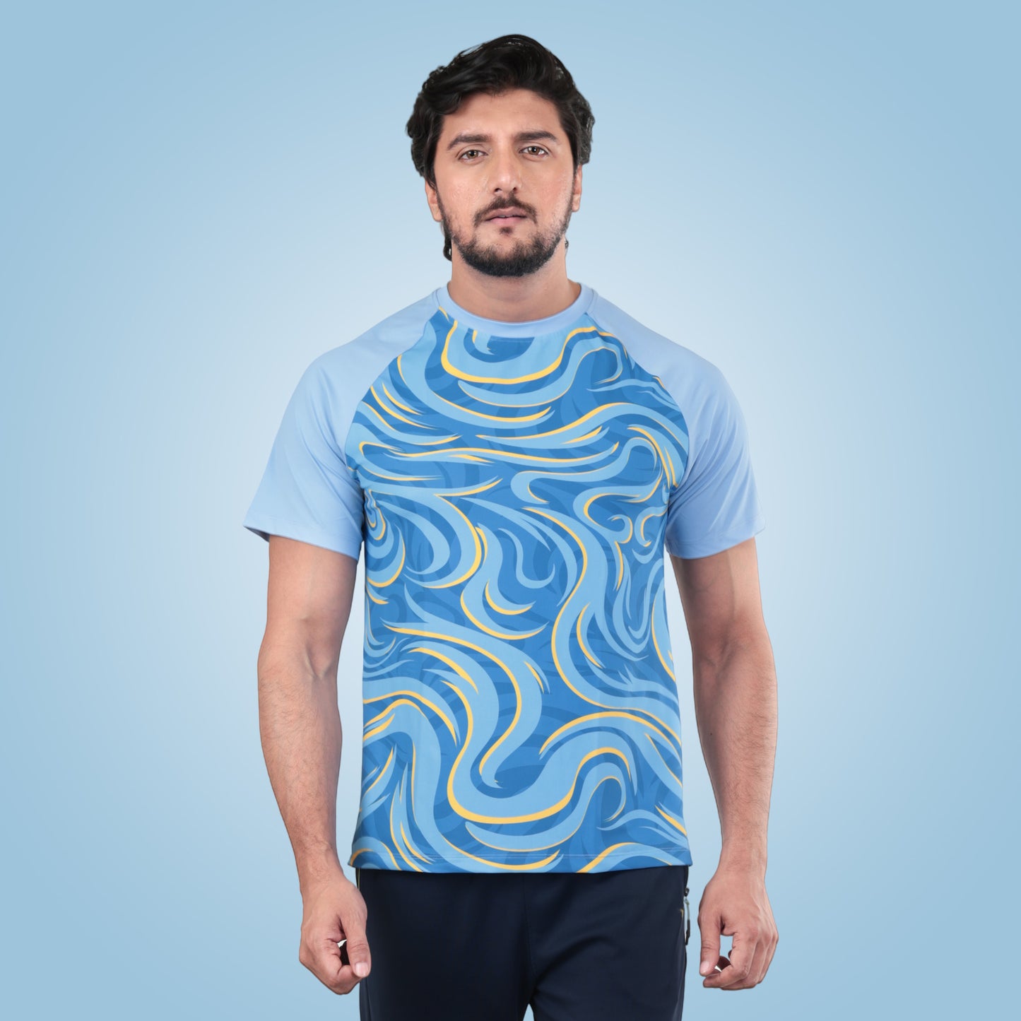 Unique Cool Design Half Sleeve Active T-Shirt