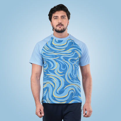 Unique Cool Design Half Sleeve Active T-Shirt