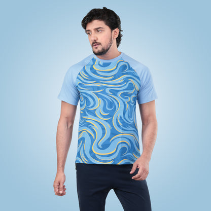 Unique Cool Design Half Sleeve Active T-Shirt