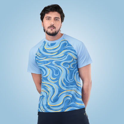 Unique Cool Design Half Sleeve Active T-Shirt