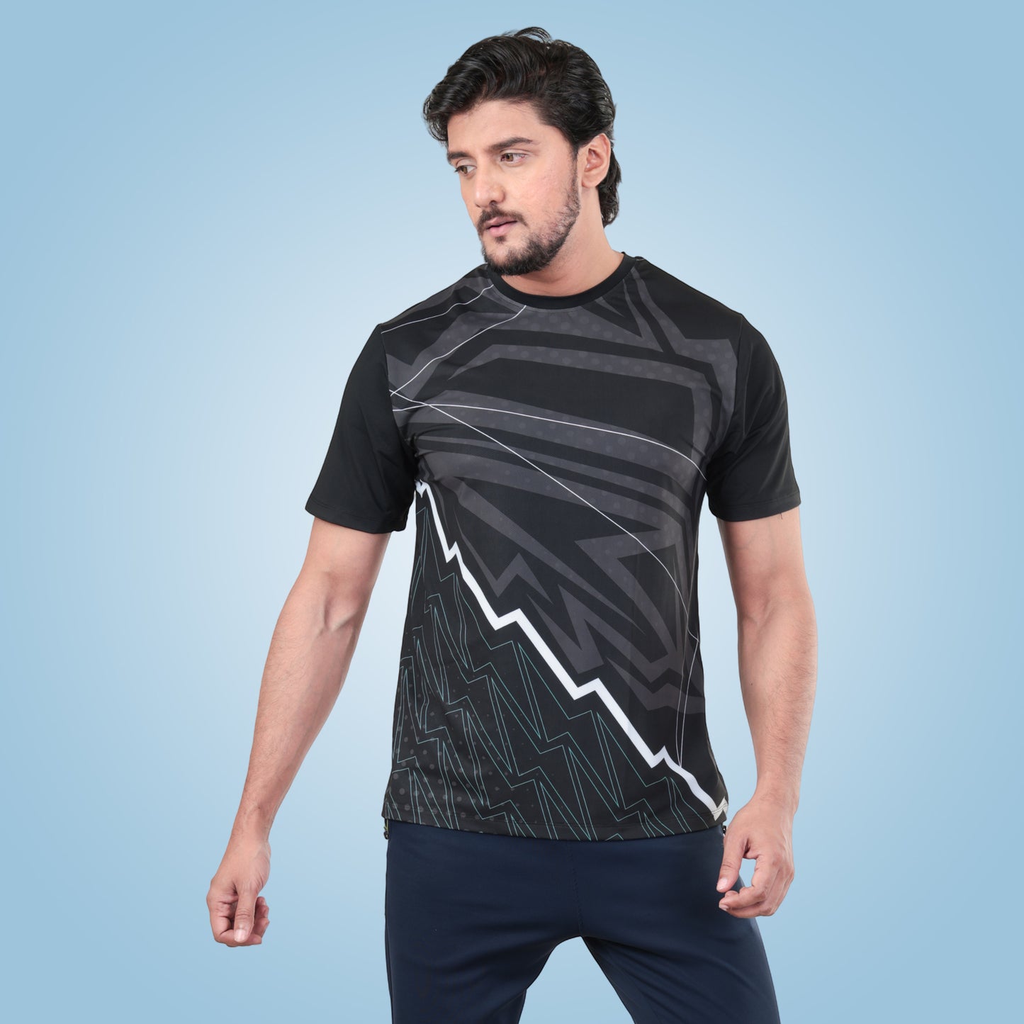 Round Neck Half Sleeve Hyparocks Active T-Shirt