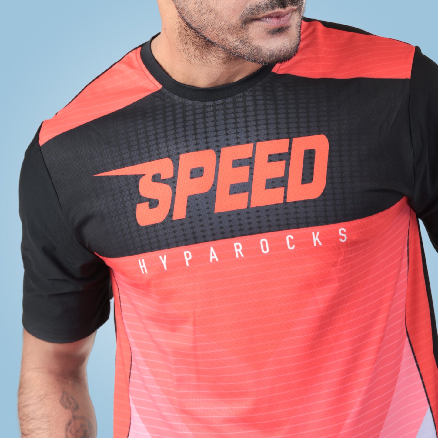 Hyparocks Speed Graphic Printed Dry Fit T-Shirt