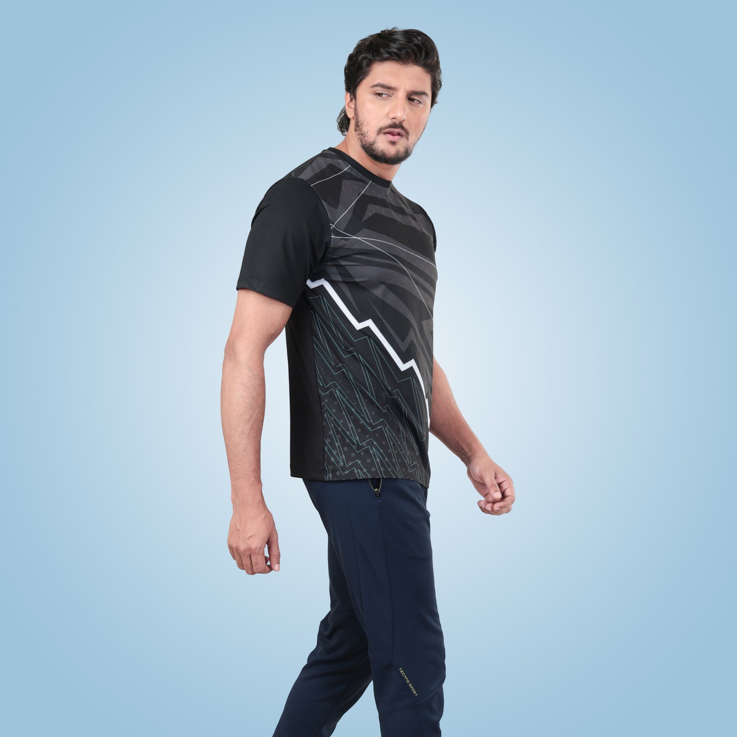 Round Neck Half Sleeve Hyparocks Active T-Shirt