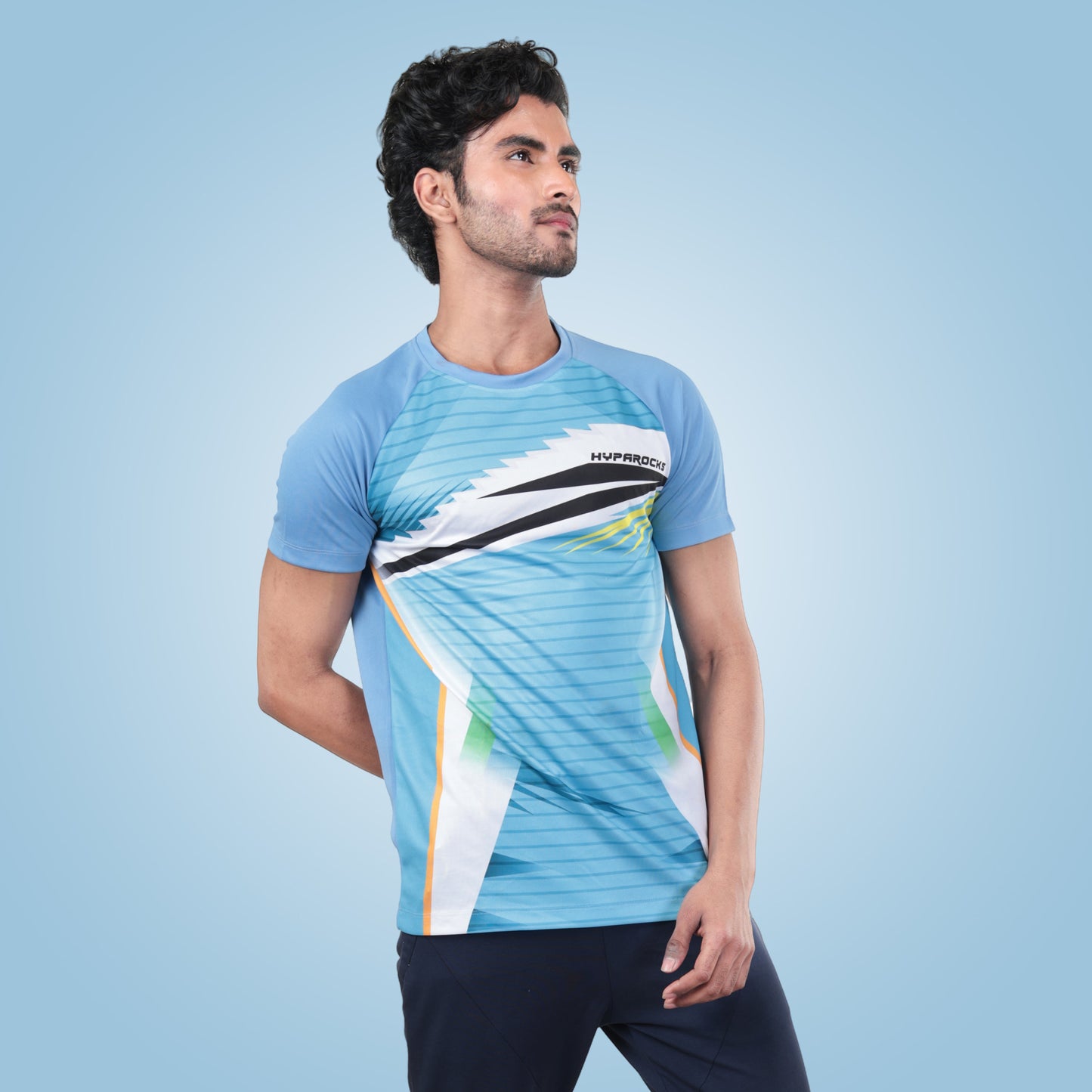 Hyparocks Sky Graphic Printed Active T-Shirt