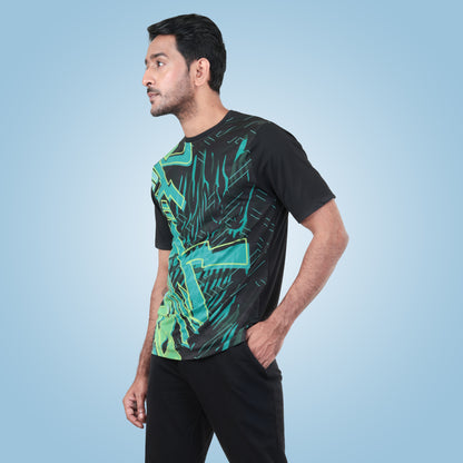 Hyparocks Abstract Graphic Printed Super Dry Active T-Shirt